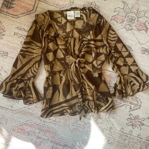 Y2K Versailles Fairycore Ruffle Blouse Womens S